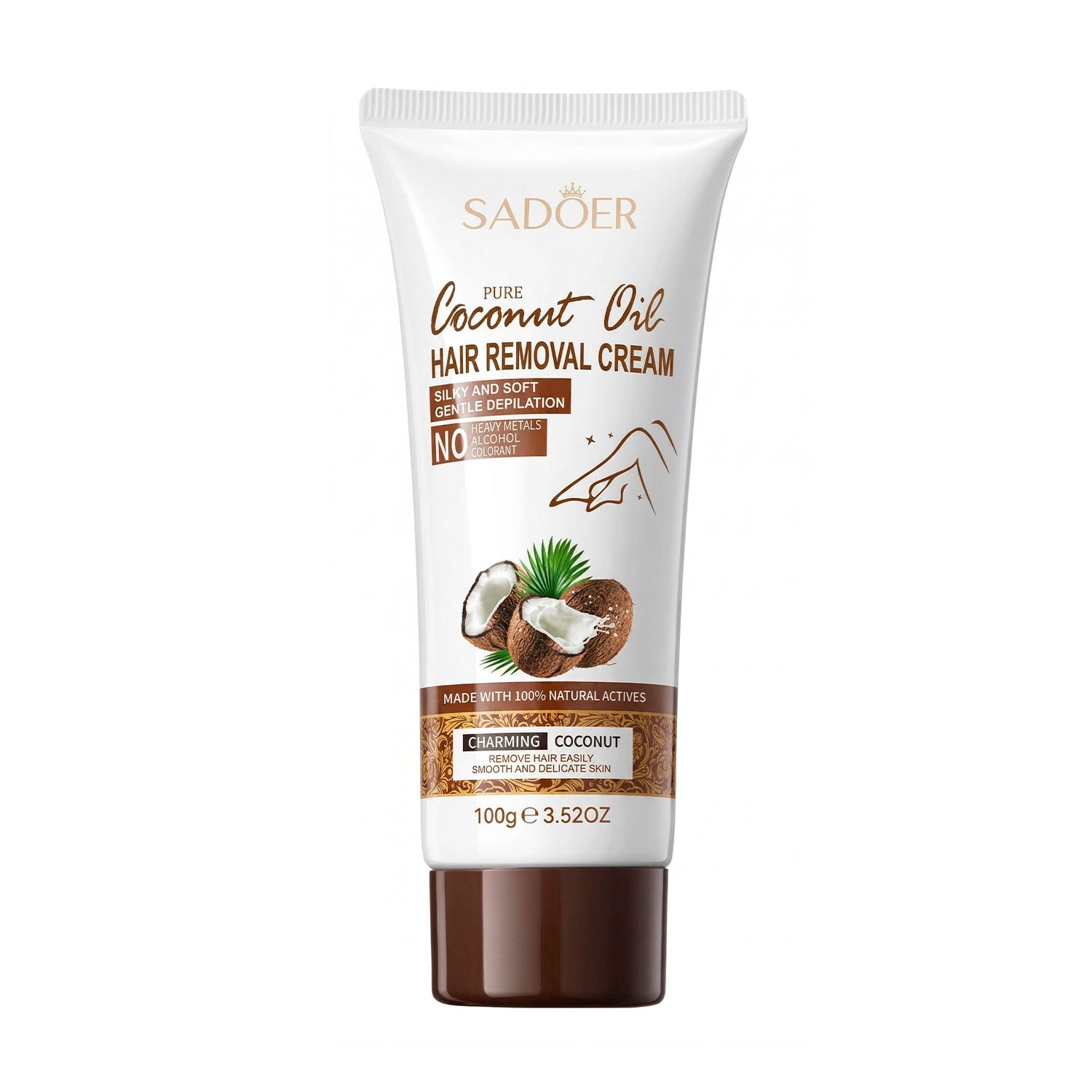 Крем для депіляції Sadoer Pure Coconut Oil Hair Removal Cream, 100 г